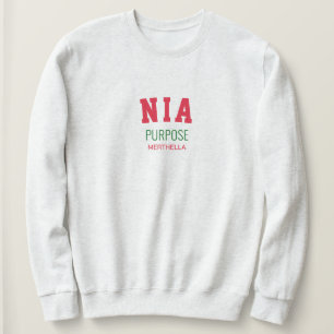 Sweatshirt Kwanzaa NIA Objectif Personnalisé