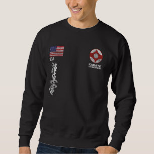 Sweatshirt Kyokushin America Karate drapeau américain Kyokush