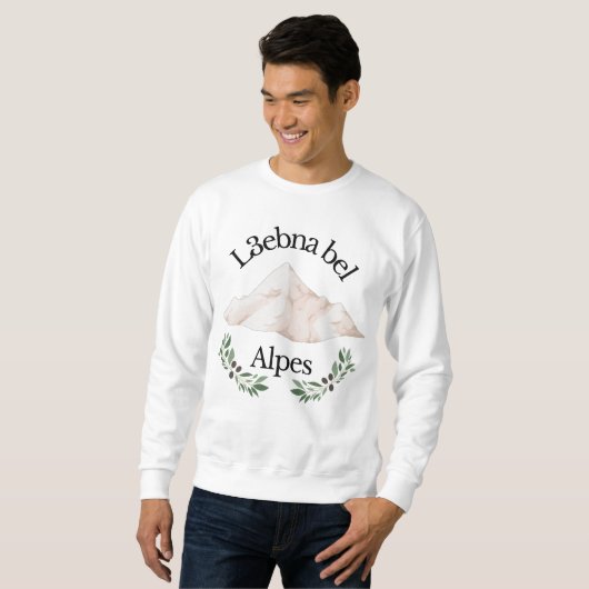 Sweatshirt L3ebna bel Alpes Funny Football (Devant entier)