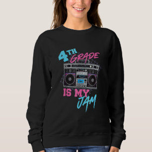 Sweatshirt La 4e est mon truc Vintage 80s Boombox Professeur