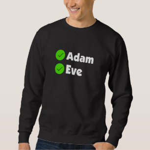 Sweatshirt La Bible Chrétienne La Foi Adam Et Ève Religieux