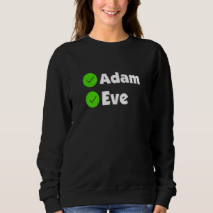 Sweatshirt La Bible Chrétienne La Foi Adam Et Ève Religieux