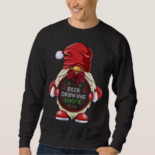 Sweatshirt La bière Boire Gnome Correspondant Noël de famille