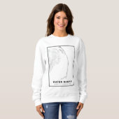 Sweatshirt La carte des Outer Banks (Devant entier)
