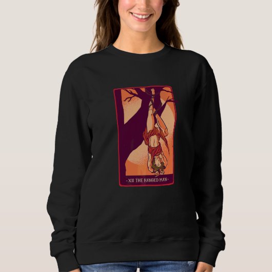 Sweatshirt La carte du Pendu du Tarot (Devant)