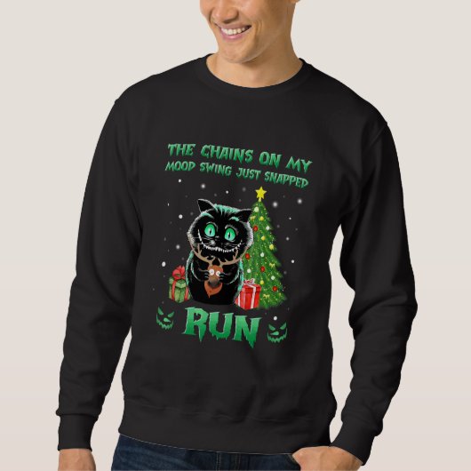 Sweatshirt La chaîne de ma variation d'humeur vient de claque (Devant)