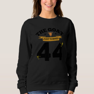 Sweatshirt La chèvre vient de souffler 44 bougies Thème de ch