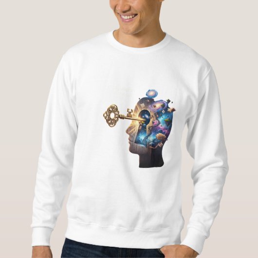 Sweatshirt La cohérence déverrouille l'esprit (Devant)