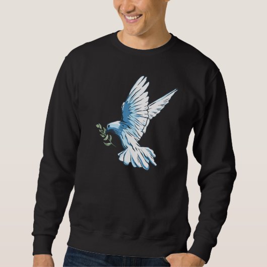 Sweatshirt La colombe de la paix (Devant)