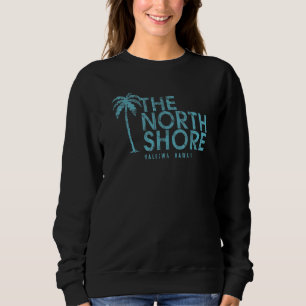 Sweatshirt La Côte Nord Hawaii Palm Tree Style Vintage