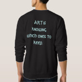 Sweatshirt La CRÉATIVITÉ se permet de faire l'erreur… (Dos)