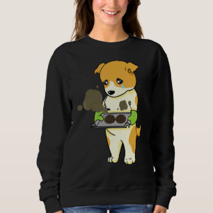 Sweatshirt La cuisson est passée à travers Russell Terrier Cu