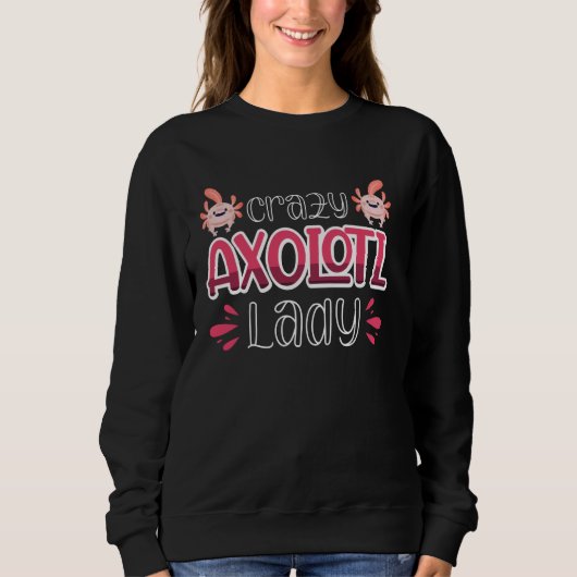 Sweatshirt La Dame Crazy Axolotl (Devant)