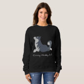 Sweatshirt La Dame Du Fou Husky (Devant entier)