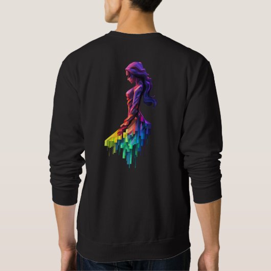 Sweatshirt La Dame réfléchie (Dos)