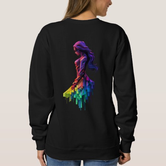 Sweatshirt La Dame réfléchie (Dos)