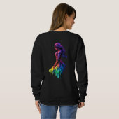 Sweatshirt La Dame réfléchie (Dos entier)