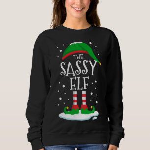 Sweatshirt La famille de Noël des elfes de Sassy qui correspo