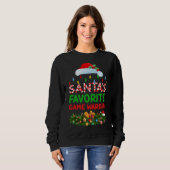 Sweatshirt La Favorite du jeu Chrétien de Xmas (Devant entier)