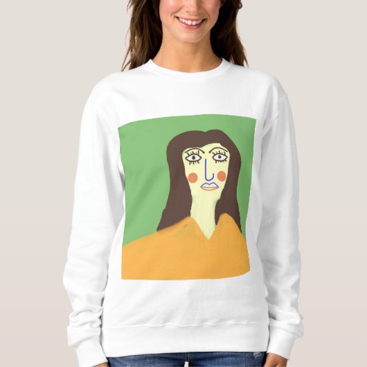 Sweatshirt la femme art abstrait (Devant)
