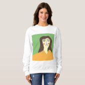 Sweatshirt la femme art abstrait (Devant entier)