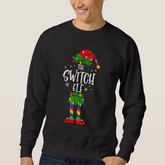Sweatshirt La fête de Noël de l'elfe Switch (Devant)
