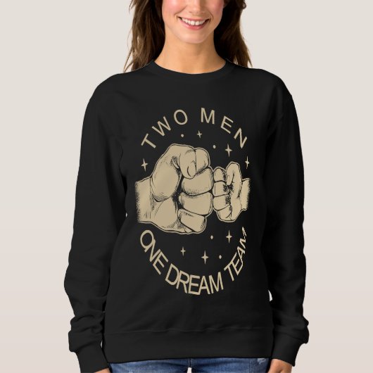 Sweatshirt La fête des pères  Papa et fils  Papa de famille (Devant)