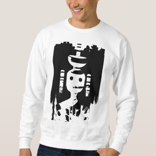 Sweatshirt La figure blanche du mythe : Une oeuvre d'art myst (Devant)