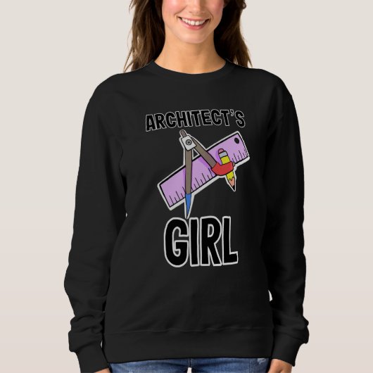 Sweatshirt La fille de l'architecte Les parents de l'architec (Devant)