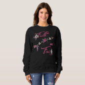 Sweatshirt La foi au-dessus de la peur (Devant entier)