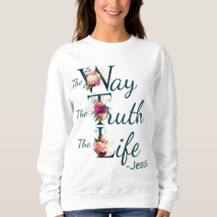 Sweatshirt La foi chrétienne de la femme Bible Verse Vérité