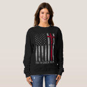 Sweatshirt La foi sur les peurs Cool Christian Cross American (Devant entier)