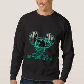 Sweatshirt la force des rats dans la salle de sport (Devant)