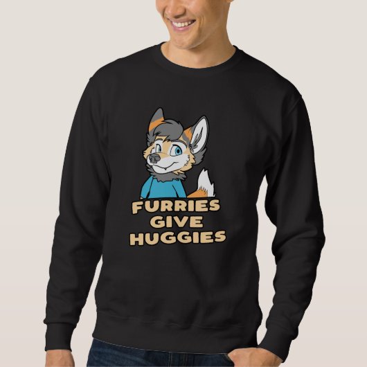 Sweatshirt La Fureur donne à Huggies un fandom futuriste amus (Devant)