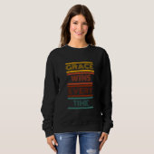 Sweatshirt La grâce gagne à chaque fois (Devant entier)