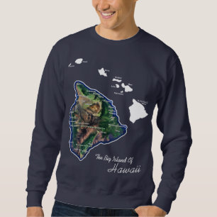 Sweatshirt La Grande Île d'Hawaï avec les îles hawaïennes
