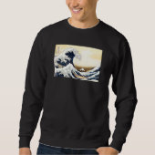 Sweatshirt La grande vague outre de Kanagawa (Devant)