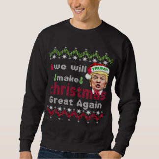 Sweatshirt La grandeur de Noël à nouveau Trump