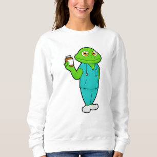 Sweatshirt La grenouille en tant qu'infirmière en médecine et