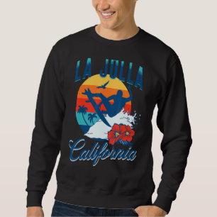Sweatshirt La Jolla California Beach Surf Vacances été Vin