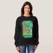 Sweatshirt La Lash Tech Tarot Card Lash Babe Lash Tech Esthet (Devant entier)