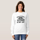 Sweatshirt La lecture est ma confiture (Devant entier)