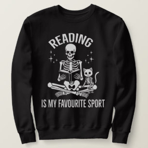 Sweatshirt La lecture est mon sport préféré Bibliothèque Book