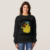 Sweatshirt La légende a pris sa retraite Préposé 1 (Devant entier)