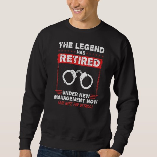 Sweatshirt La Légende Contient Des Agents Correctionnels Retr (Devant)