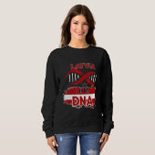Sweatshirt La Lettonie dans mon sang (Devant entier)