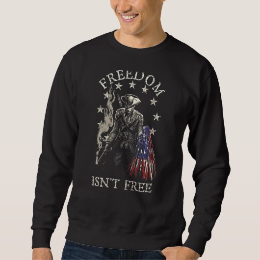 Sweatshirt La liberté n'est pas gratuite au dos (Devant)