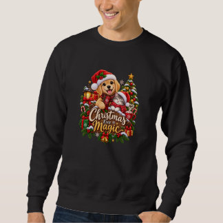 Sweatshirt La magie de la veille de Noël – Chien de Noël vint