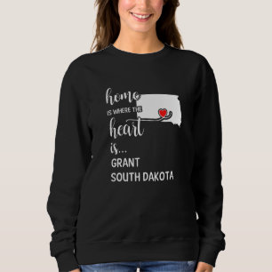 Sweatshirt La Maison Du Dakota Du Sud Est Là Où Le Coeur Est