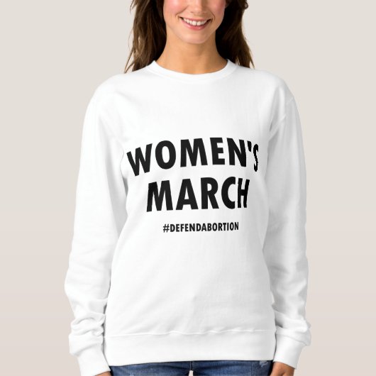 Sweatshirt La marche des femmes pour défendre les droits à l' (Devant)
